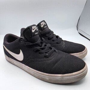 Nike SB Check Solarsoft Womens 6.5 Black Casual Shoes Sneakers 921463-010